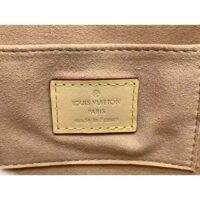 Louis Vuitton LV Women Mini Dauphine Handbag Beige Monoglam Coated Canvas (7)