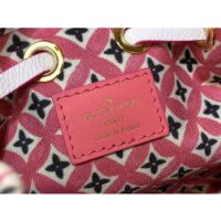 Louis Vuitton LV Women Nano Noé Bucket Bag Pink Monogram Coated Canvas (7)