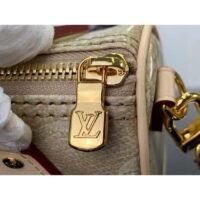 Louis Vuitton LV Women Nano Speedy Beige Monoglam Coated Canvas Zip Closure (11)