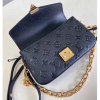 Louis Vuitton LV Women Pochette Métis East West Bag Black Grained Cowhide Leather (10)