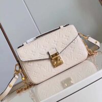 Louis Vuitton LV Women Pochette Métis East West Bag Crème Beige Grained Cowhide Leather (2)