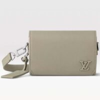 Louis Vuitton Unisex Fastline Wearable Wallet Sage Cowhide Leather Textile Lining (7)