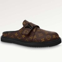 Louis Vuitton Unisex LV Easy Mule Ebene Monogram Canvas Adjustable Strap Anatomic Insole (2)