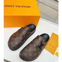 Louis Vuitton Unisex LV Easy Mule Ebene Monogram Canvas Adjustable Strap Anatomic Insole (2)