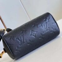 Louis Vuitton Women LV Speedy Bandoulière 20 Black Embossed Grained Cowhide Leather (6)