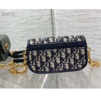 Dior Women CD 30 Montaigne Avenue Bag Blue Dior Oblique Jacquard (9)