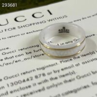 Gucci Unisex Icon Ring Yellow Gold Interlocking G 18k Yellow Gold White Zirconia (3)