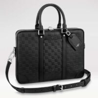 Louis Vuitton LV Uniisex Porte-Documents Voyage PM Black Damier Infini Cowhide Leather (1)