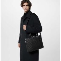 Louis Vuitton LV Uniisex Porte-Documents Voyage PM Black Damier Infini Cowhide Leather (1)