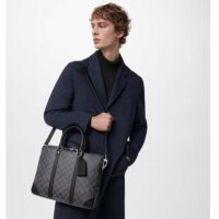 Louis Vuitton LV Uniisex Porte-Documents Voyage PM Damier Graphite Coated Canvas (2)