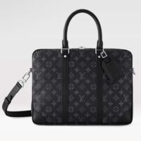 Louis Vuitton LV Uniisex Porte-Documents Voyage PM Monogram Eclipse Coated Canvas (3)