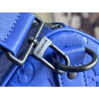 Louis Vuitton LV Unisex Keepall Bandoulière 50 Racing Blue Embossed Taurillon Monogram Cowhide Leather (1)