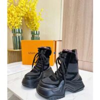 Louis Vuitton LV Unisex LV Archlight 2.0 Platform Black Suede Calf Leather Oversized Rubber (6)