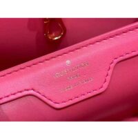 Louis Vuitton LV Women Capucines BB Handbag Pink Calfskin Leather Cowhide Lining (12)