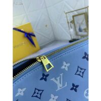 Louis Vuitton LV Women Coussin PM Handbag Blue Lambskin Silk Scarf Cowhide Leather (6)