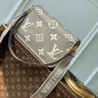 Louis Vuitton LV Women Diane Tourterelle Beige Cream Monogram Empreinte Embossed Cowhide Leather (1)