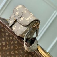 Louis Vuitton LV Women Diane Tourterelle Beige Cream Monogram Empreinte Embossed Cowhide Leather (1)