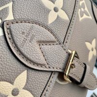 Louis Vuitton LV Women Diane Tourterelle Beige Cream Monogram Empreinte Embossed Cowhide Leather (1)