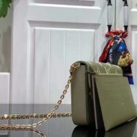 Louis Vuitton LV Women Félicie Pochette Light Khaki Cream Monogram Empreinte Embossed Grained Cowhide Leather (2)