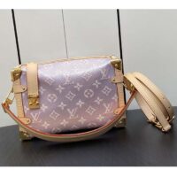 Louis Vuitton LV Women Side Trunk Rose Monogram Coated Canvas Cowhide Leather (1)