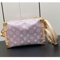 Louis Vuitton LV Women Side Trunk Rose Monogram Coated Canvas Cowhide Leather (1)