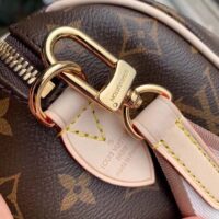 Louis Vuitton LV Women Speedy Bandoulière 20 Handbag Pink Orange Monogram Coated Canvas (1)