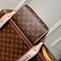 Louis Vuitton LV Women Speedy Bandoulière 20 Handbag Pink Orange Monogram Coated Canvas (1)