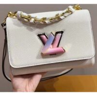 Louis Vuitton LV Women Twist PM Quartz White Epi Grained Cowhide Leather (5)