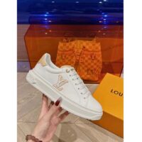 Louis Vuitton Unisex LV Time Out Sneaker Natural Calf Leather Rubber Outsole (7)