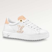 Louis Vuitton Unisex LV Time Out Sneaker Natural Calf Leather Rubber Outsole (7)