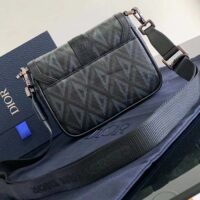 Dior Unisex Mini Hit The Road Bag Black CD Diamond Canvas (8)