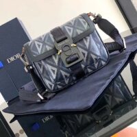 Dior Unisex Mini Hit The Road Bag Navy Blue CD Diamond Canvas (6)