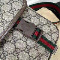 Gucci Unisex Jumbo GG Messenger Bag Beige Ebony GG Supreme Interlocking G Leather (2)