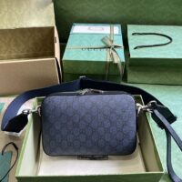 Gucci Unisex Ophidia GG Shoulder Bag Blue black GG Supreme Canvas Double G (2)