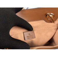 Gucci Women Padlock Small GG Shoulder Bag Beige Ebony GG Supreme Canvas Brown Leather (1)