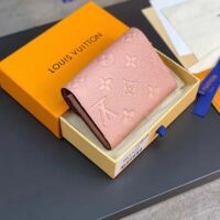 Louis Vuitton LV Unisex Rosalie Coin Purse Monogram Empreinte Embossed Supple Grained Cowhide Leather Pink (1)