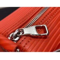 Louis Vuitton LV Unisex Soft Polochon MM Vermillion Red Epi XL Grained Cowhide Leather (11)