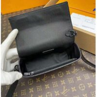 Louis Vuitton LV Unisex Steamer Wearable Wallet Black Embossed Cowhide Leather (5)