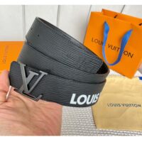 Louis Vuitton Unisex LV Initials 40 MM Reversible Belt Black Eclipse Epi XL Cowhide Leather (1)