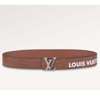 Louis Vuitton Unisex LV Initials 40 MM Reversible Belt Tan Brown Epi XL Cowhide Leather (11)