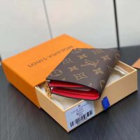 Louis Vuitton Unisex LV Lisa Wallet Tonic Orange Monogram Coated Canvas Grained Cowhide Leather (5)