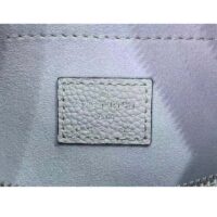 Louis Vuitton Women LV Baia PM Light Lilac Perforated Mahina Calfskin Round Coin Purse (5)