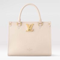 Louis Vuitton LV Women Lock & Go White Grained Calf Leather Microfiber Lining (3)