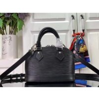 Louis Vuitton LV Women Nano Alma Handbag Black Epi Grained Cowhide Leather (2)