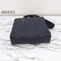 Gucci GG Unisex Ophidia Medium Tote Bag Blue Black GG Supreme Tender Canvas (2)