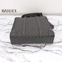 Gucci GG Unisex Ophidia Medium Tote Bag Grey Black GG Supreme Tender Canvas (5)