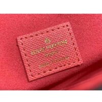 Louis Vuitton LV Unisex Félicie Pochette Dragon Fruit Pink Monogram Coated Canvas (8)