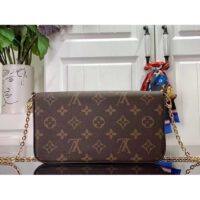 Louis Vuitton LV Unisex Félicie Pochette Dragon Fruit Pink Monogram Coated Canvas (8)