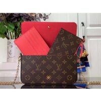 Louis Vuitton LV Unisex Félicie Pochette Dragon Fruit Pink Monogram Coated Canvas (8)