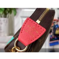 Louis Vuitton LV Unisex Mini Pochette Accessoires Dragon Fruit Pink Monogram Coated Canvas (3)